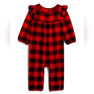 babyGap Red & Black Plaid Baby Romper